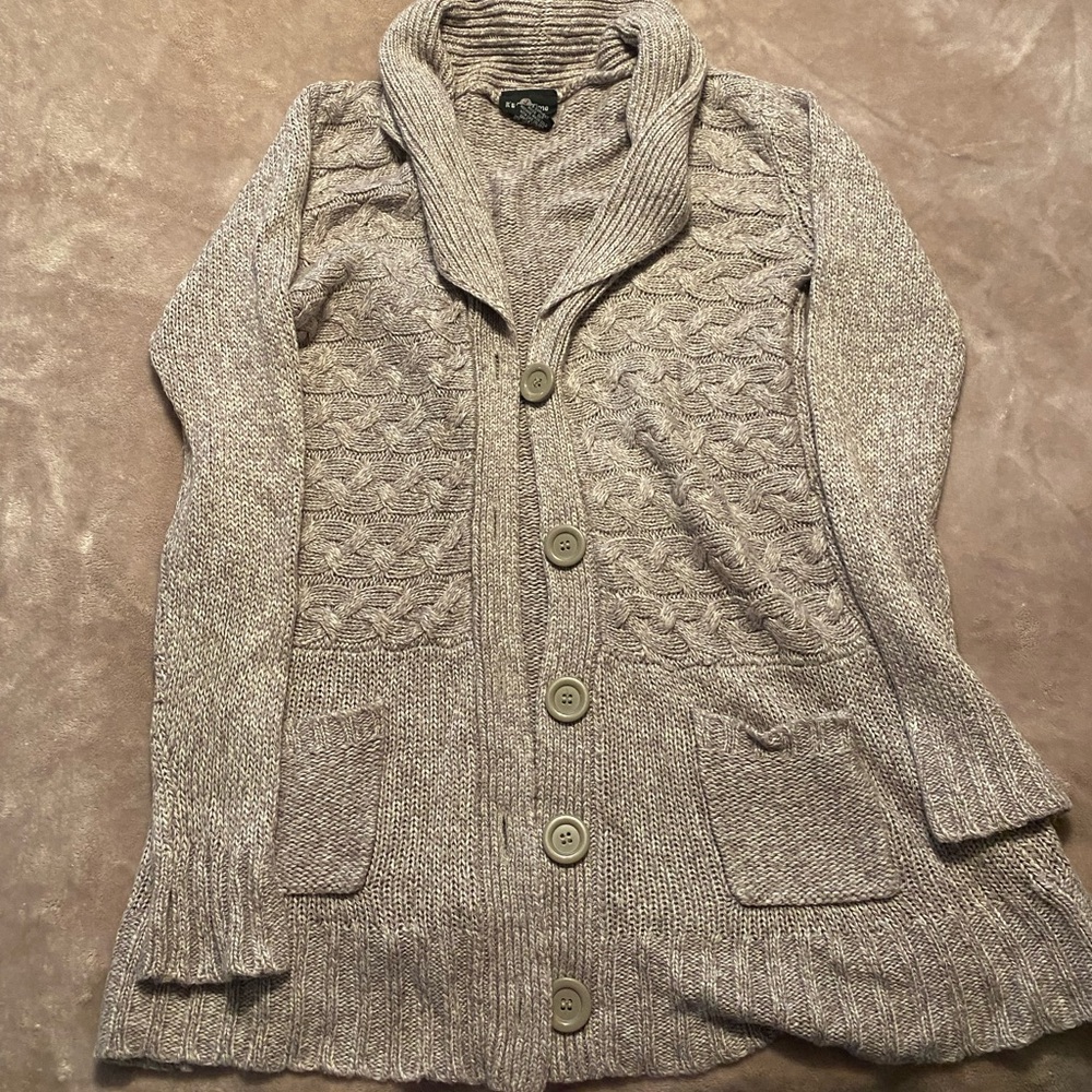 Light tan button up cardigan